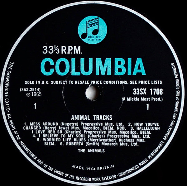 The Animals : Animal Tracks (LP, Album, Mono, RP)