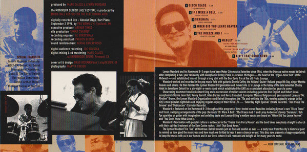 The Lyman Woodard Trio : Live At The 1996 Ford Montreux Detroit Jazz Festival (CD, Album)