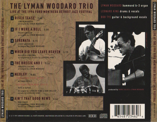 The Lyman Woodard Trio : Live At The 1996 Ford Montreux Detroit Jazz Festival (CD, Album)