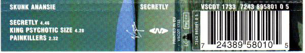 Skunk Anansie : Secretly (CD, Single, Enh, CD1)