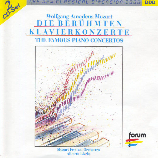 Wolfgang Amadeus Mozart, Mozart Festival Orchestra (2), Alberto Lizzio : Die Berühmten Klavierkonzerte = The Famous Piano Concertos (2xCD, Album, Comp)