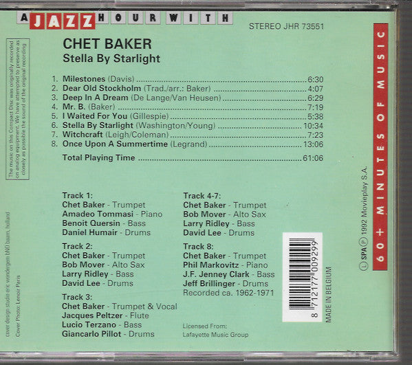 Chet Baker : Stella By Starlight (CD, Comp)