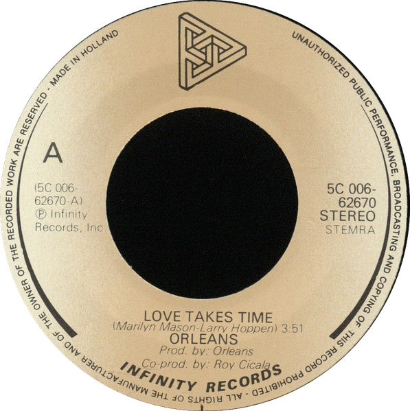 Orleans : Love Takes Time (7", Single)