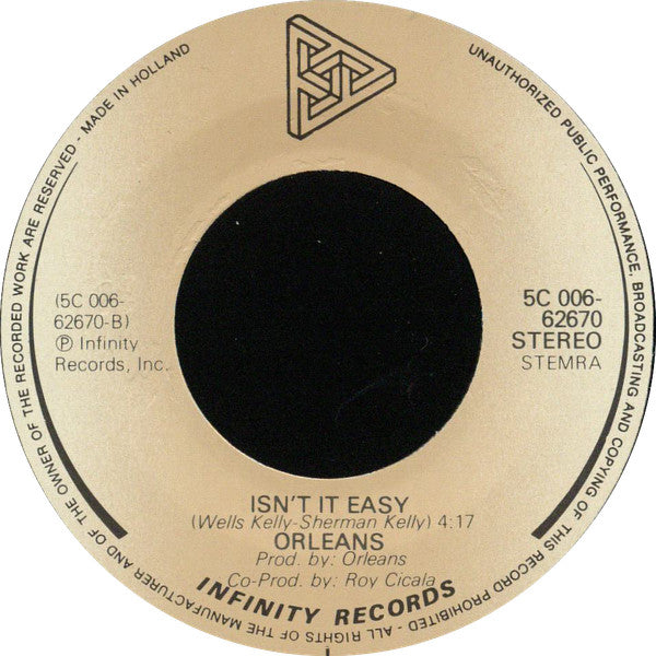 Orleans : Love Takes Time (7", Single)