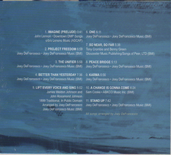 Joey DeFrancesco + The People : Project Freedom (CD, Album)