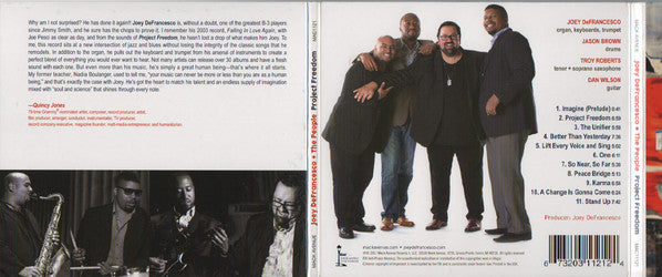 Joey DeFrancesco + The People : Project Freedom (CD, Album)