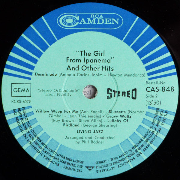 Living Jazz : The Girl From Ipanema And Other Hits (LP)
