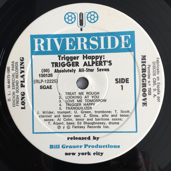 Trigger Alpert / Absolutely All-star Seven : Trigger Happy! (LP, Album, RE)