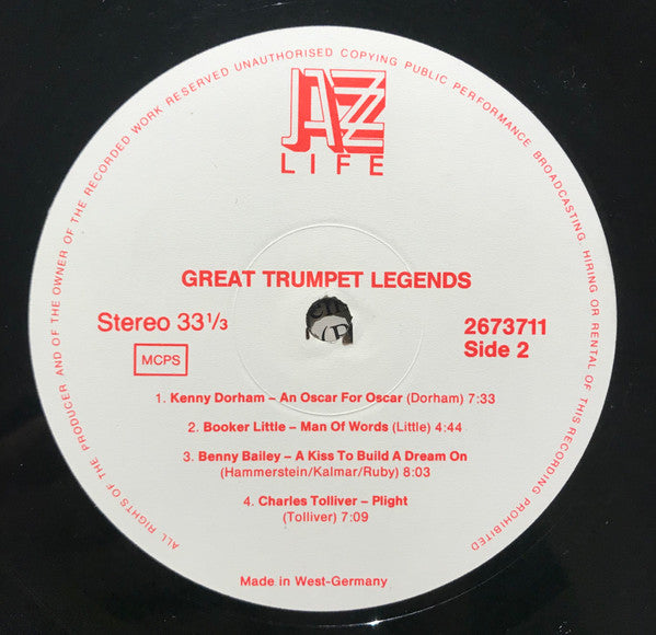 Various : Great Trumpet Legends (LP, Comp)