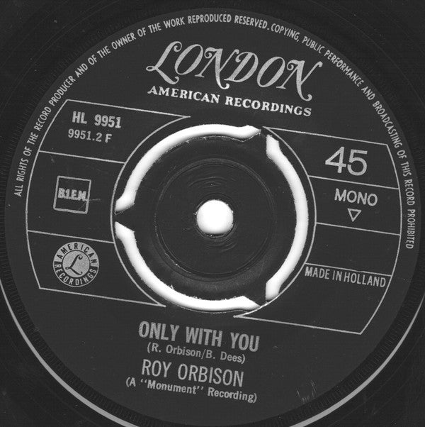 Roy Orbison : Goodnight / Only With You (7", Single, Mono)