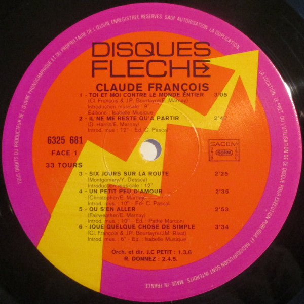 Claude François : Toi Et Moi Contre Le Monde Entier (LP)
