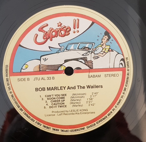 Bob Marley & The Wailers : Bob Marley And The Wailers (LP, Album, RE)