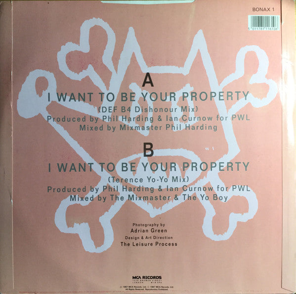 Blue Mercedes : I Want To Be Your Property (12")