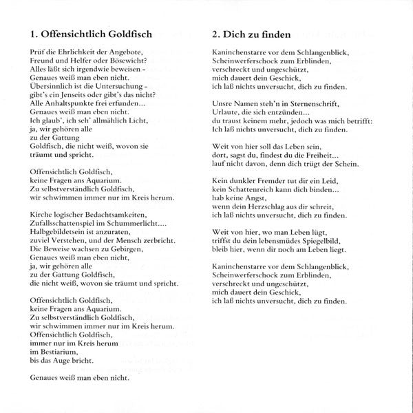 Peter Hammill : Offensichtlich Goldfisch (CD, Album)