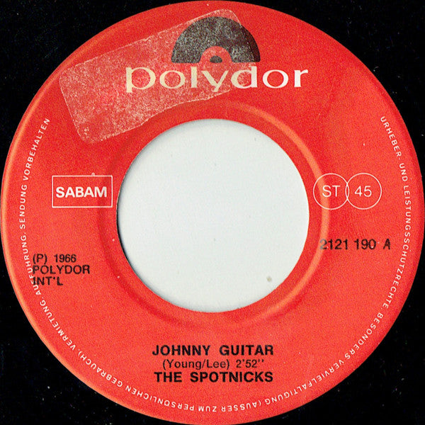 The Spotnicks : Johnny Guitar / Orange Blossom Special (7", Single, RE)