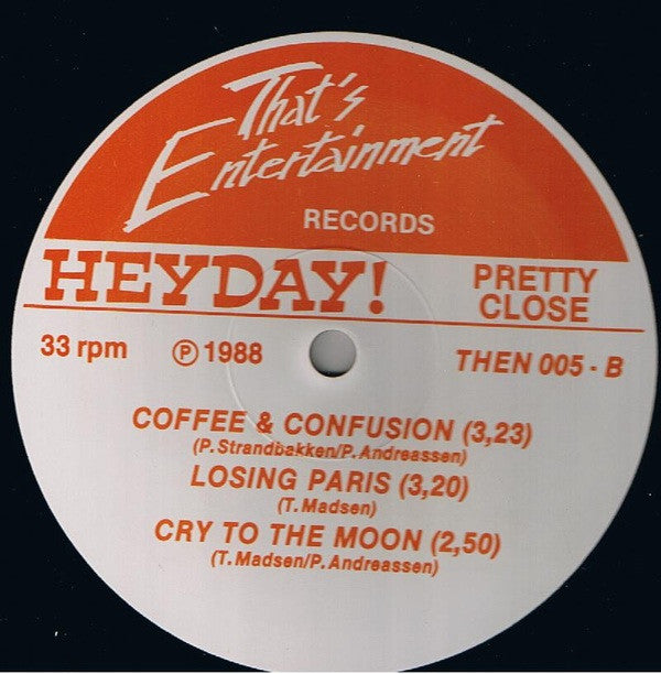 Heyday! : Pretty Close (12", MiniAlbum)