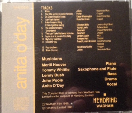 Anita O'Day : Live At Ronnie Scott's London (CD, Album)