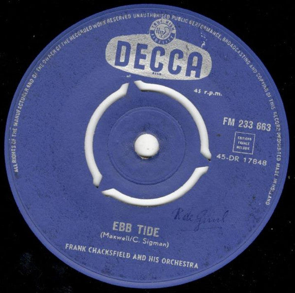 Frank Chacksfield & His Orchestra : Waltzing Bugle Boy (7", Single)