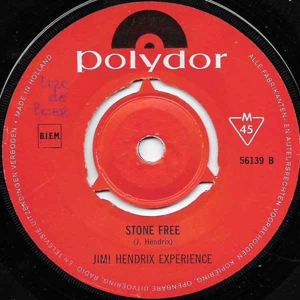 Jimi Hendrix Experience* : Hey Joe (7", Mono)