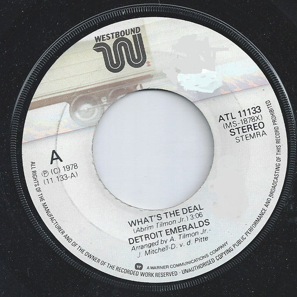 Detroit Emeralds : What's The Deal (7", Single)