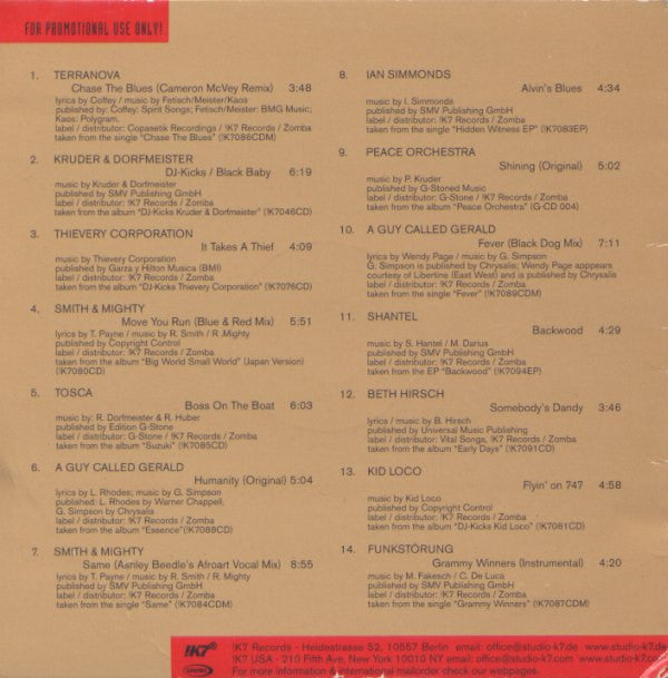 Various : !K7® (CD, Promo, Smplr)