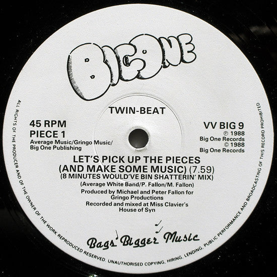 Twin-Beat : Let's Pick Up The Pieces (And Make Some Music) (12")