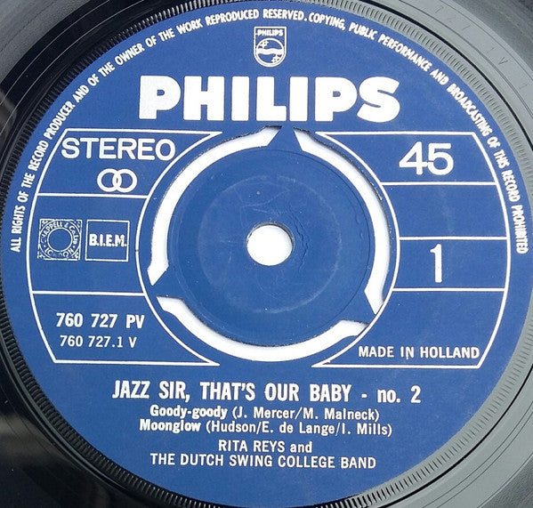 Rita Reys And The Dutch Swing College Band : Jazz Sir, That's Our Baby -2 (7", EP, Hi )