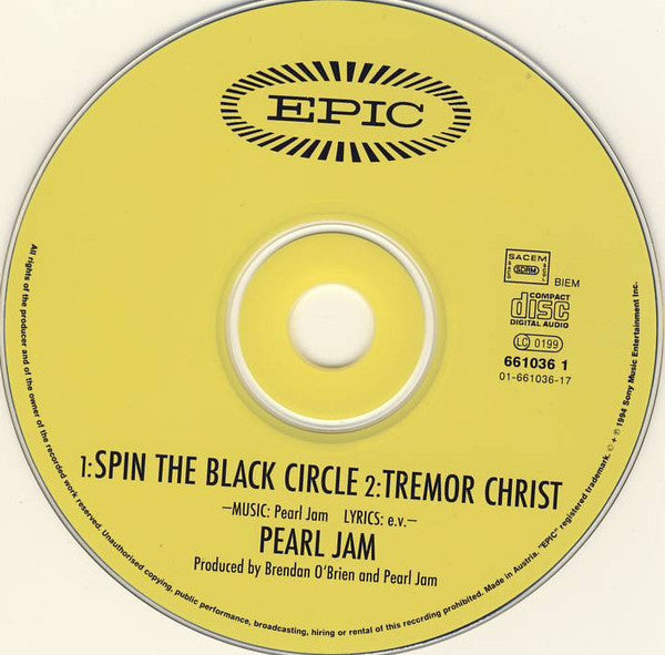 Pearl Jam : Spin The Black Circle (CD, Single)