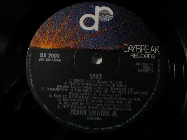 Frank Sinatra Jr., The Larry O'Brien Octette, Nelson Riddle And His Orchestra : Spice (LP, Album)