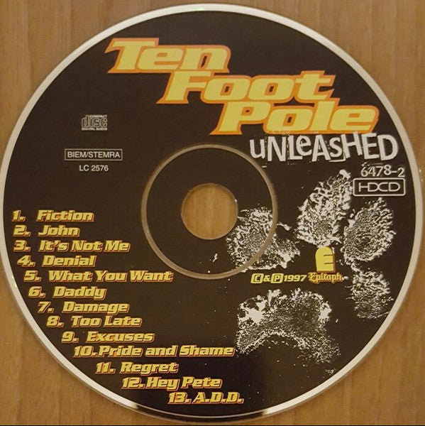 Ten Foot Pole : Unleashed (HDCD, Album, Promo)