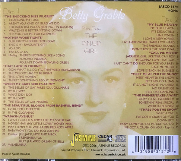 Betty Grable : More From The Pin-Up Girl (2xCD, Comp)