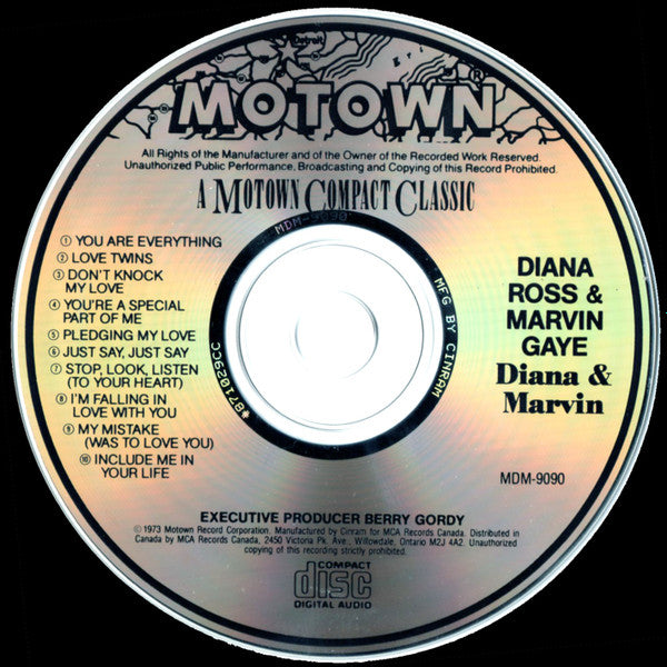 Diana Ross & Marvin Gaye : Diana & Marvin (CD, Album, RE)