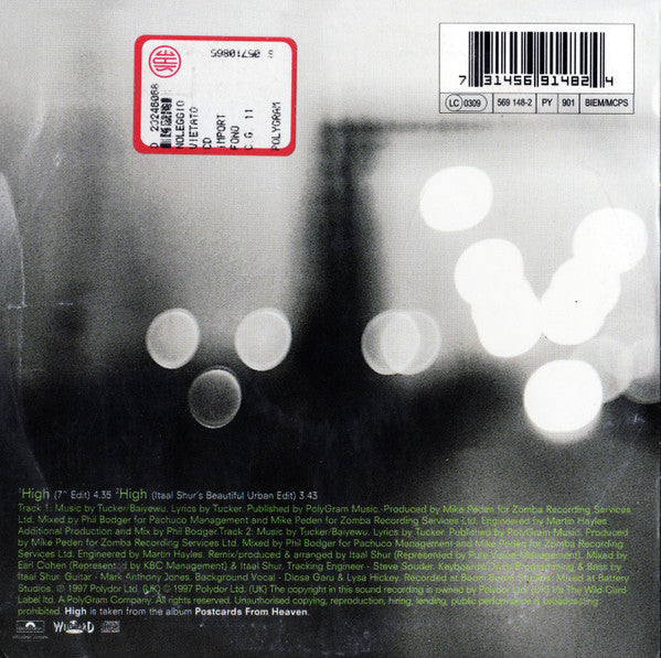 Lighthouse Family : High (CD, Single, Car)