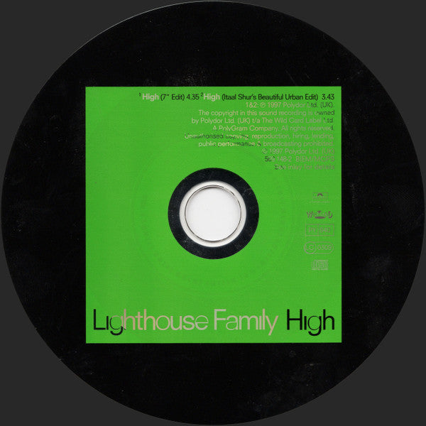 Lighthouse Family : High (CD, Single, Car)