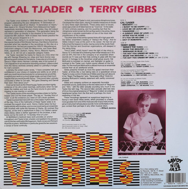 Cal Tjader - Terry Gibbs : Good Vibes (LP, Comp, RE)