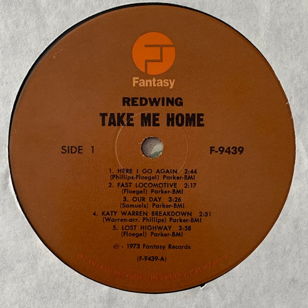 Redwing (2) : Take Me Home (LP, Album, RE)