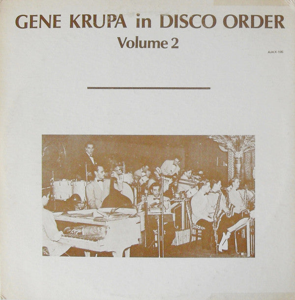 Gene Krupa : In Disco Order Volume 2 (LP, Comp)
