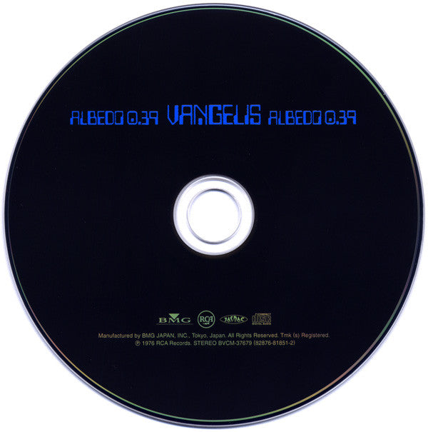 Vangelis = Vangelis : Albedo 0.39 = 反射率０．３９ (CD, Album, Ltd, RE, RM, Gat)