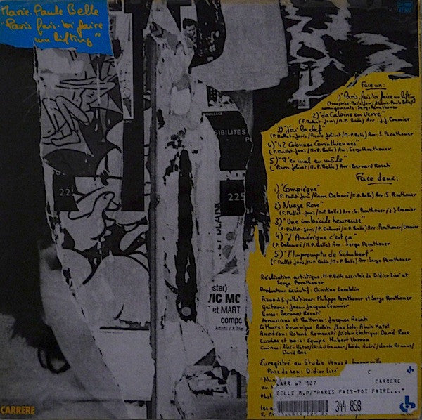 Marie-Paule Belle : Paris Fais-toi Faire Un Lifting (LP, Album)