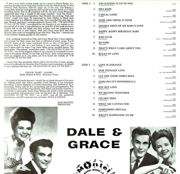 Dale & Grace : I'm Leaving It Up To You (LP, Comp)