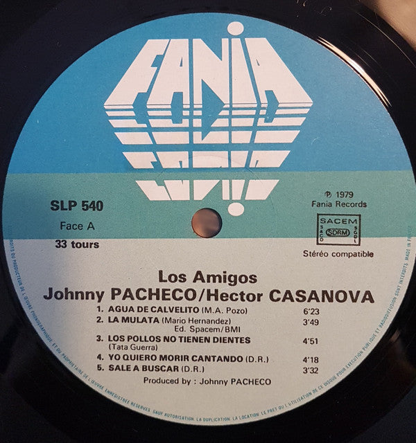 Johnny Pacheco Y Héctor Casanova : Los Amigos  (LP, Album)