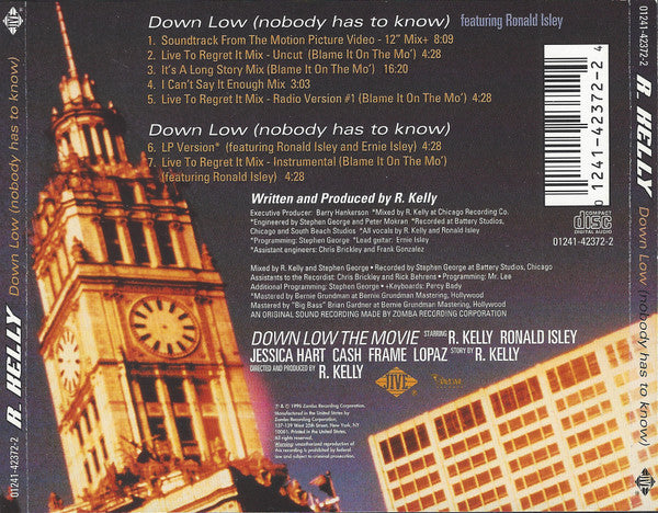 R. Kelly : Down Low (Nobody Has To Know) (CD, Maxi)
