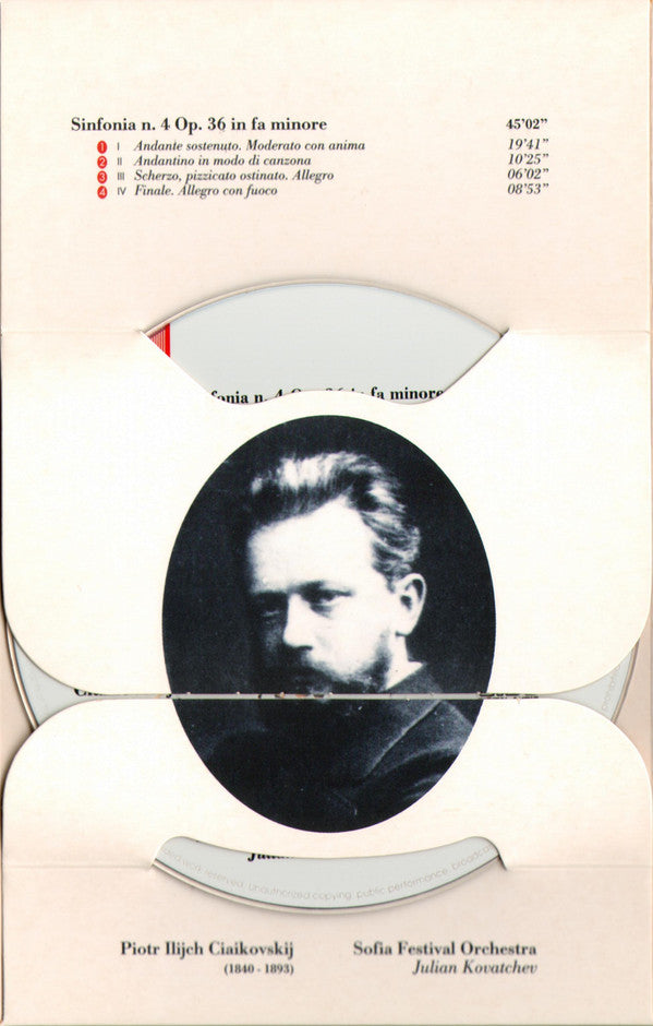 Pyotr Ilyich Tchaikovsky, Sofia Festival Orchestra, Julian Kovatchev : Sinfonie 4, 5 E 6, Ouverture "1812", Lo Schiaccianoci, Romeo E Giulietta (4xCD, Comp)