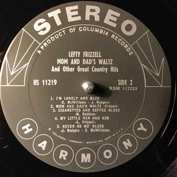Lefty Frizzell : Mom And Dad's Waltz And Other Great Country Hits (LP, Album, Comp)
