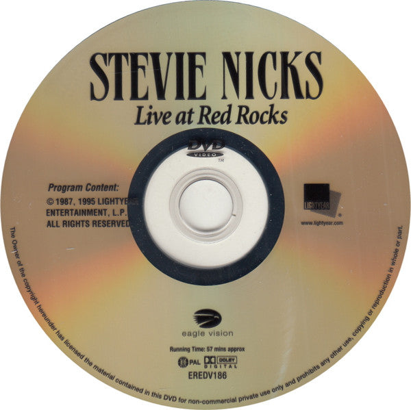 Stevie Nicks : Live At Red Rocks (DVD-V, RE, PAL)