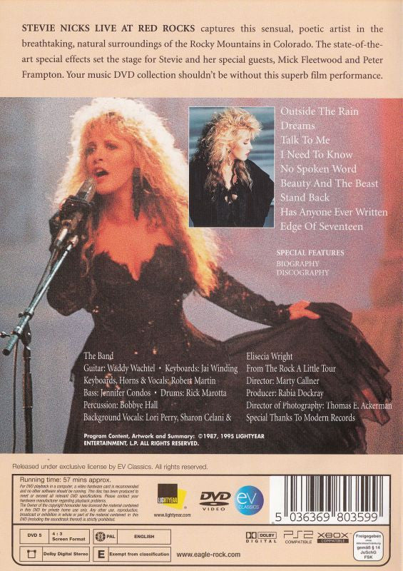 Stevie Nicks : Live At Red Rocks (DVD-V, RE, PAL)