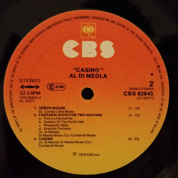 Al Di Meola : Casino (LP, Album)