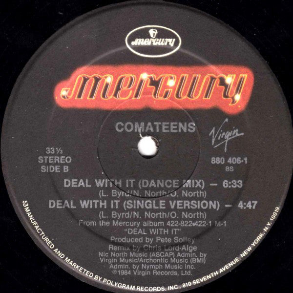 Comateens : Don't Come Back / Deal With It (12", 53 )
