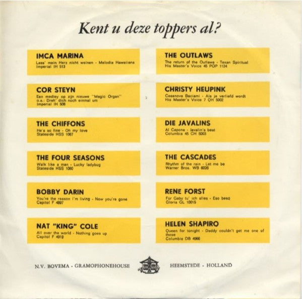 Yvette Horner : Bourrasque (7")