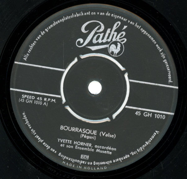 Yvette Horner : Bourrasque (7")